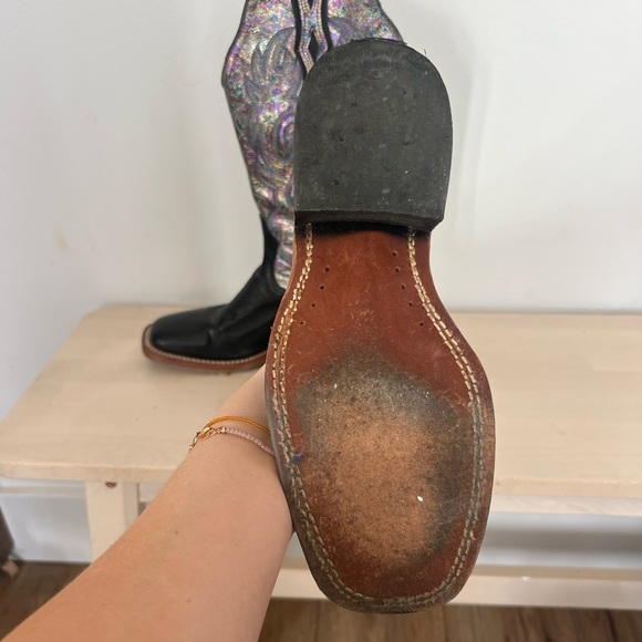 Boulet cowgirl boots in excellent condition. - Picture 3 of 3